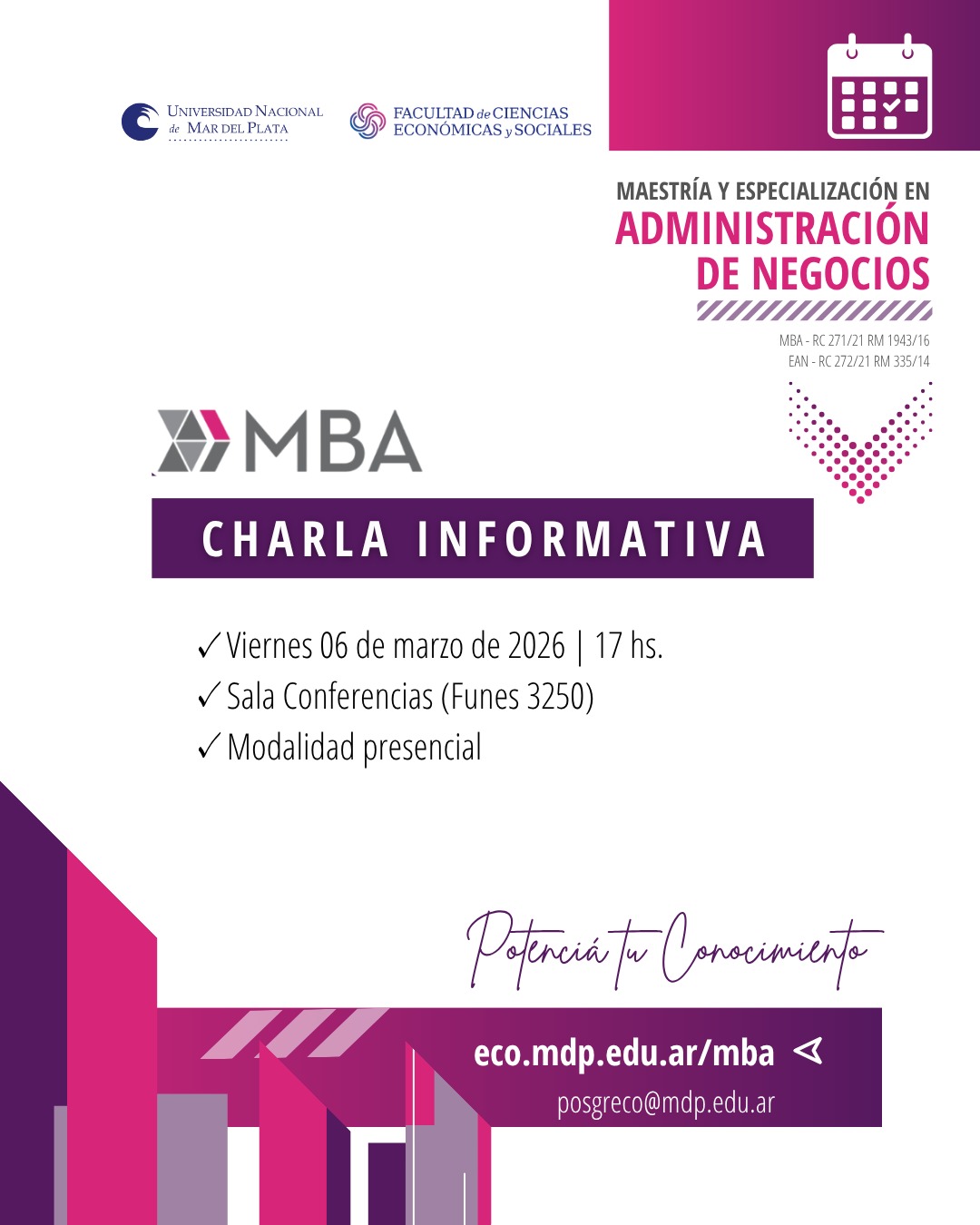 Charla informativa MBA 2026
